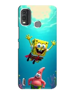 Чехол для Nokia G11 Plus с картинкой «Спанч Боб под водой»