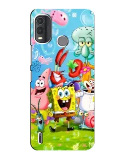 Чехол для Nokia G11 Plus с картинкой «Губка Боб и друзья»