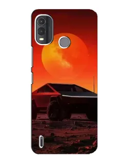 Чехол для Nokia G11 Plus с картинкой «Cybertruck на Марсе»