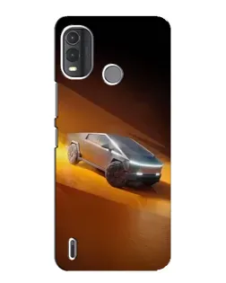Чехол для Nokia G11 Plus с картинкой «Cybertruck в пустыне»