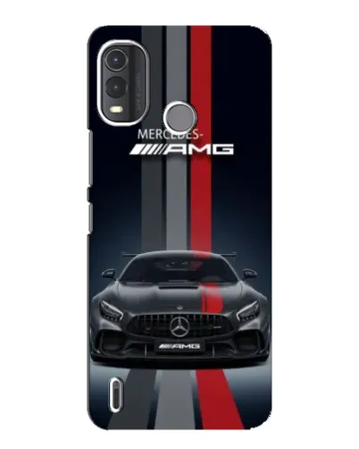 Чехол для Nokia G11 Plus с картинкой «Mercedes — белый карбон» Чехол для Nokia G11 Plus с картинкой «Mercedes — белый карбон»