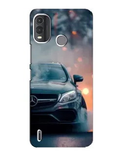 Чехол для Nokia G11 Plus с картинкой «Mercedes — ночной город»