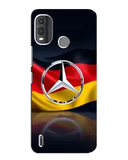 Чехол для Nokia G11 Plus с картинкой «Mercedes — флаг Германии»