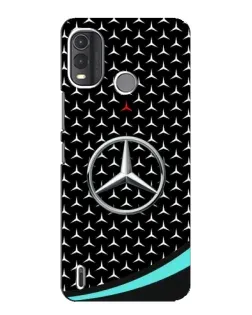 Чехол для Nokia G11 Plus с картинкой «Mercedes — бирюзовый акцент»