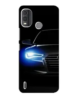 Чехол для Nokia G11 Plus с картинкой «Неоновый взгляд Audi»