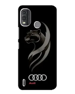 Чехол для Nokia G11 Plus с картинкой «Графика — пантера и Audi»