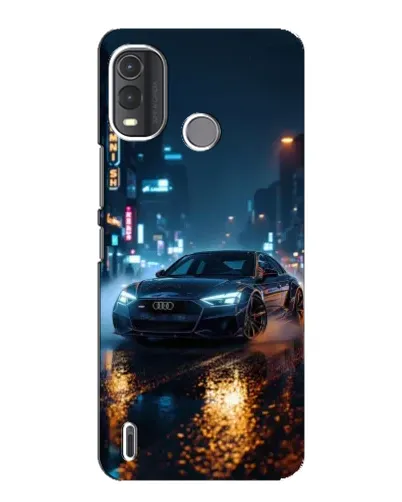 Чехол для Nokia G11 Plus с картинкой «Ночной город и Audi» Чехол для Nokia G11 Plus с картинкой «Ночной город и Audi»
