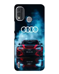 Чехол для Nokia G11 Plus с картинкой «Audi Sport — неон»