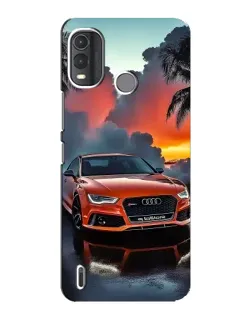 Чехол для Nokia G11 Plus с картинкой «Audi — закат»