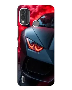 Чехол для Nokia G11 Plus с картинкой «Lamborghini красное сияние»