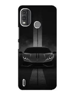 Чехол для Nokia G11 Plus с картинкой «Lamborghini симметрия дорог»