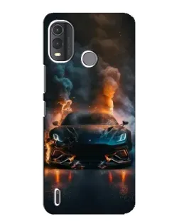 Чехол для Nokia G11 Plus с картинкой «Lamborghini дымная эстетика»
