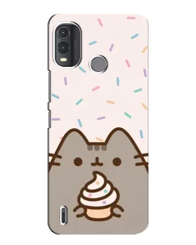 Чехол для Nokia G11 Plus с картинкой «Пушин с кексом»