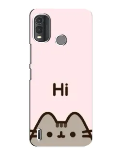 Чехол для Nokia G11 Plus с картинкой «Пушин говорит Hi»