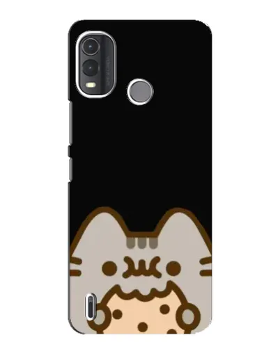 Чехол для Nokia G11 Plus с картинкой «Пушин на черном»