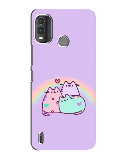 Чехол для Nokia G11 Plus с картинкой «Радужные Пушины»