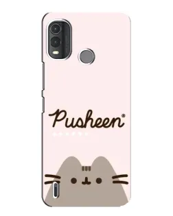 Чехол для Nokia G11 Plus с картинкой «Pusheen логотип»