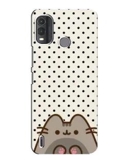 Чехол для Nokia G11 Plus с картинкой «Пушин в горошек»