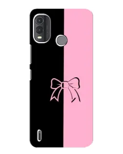 Чехол для Nokia G11 Plus с картинкой «Половинки банта»