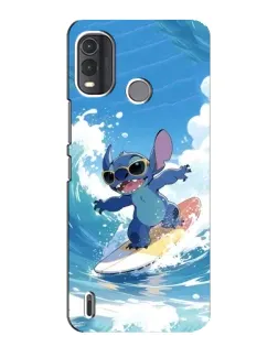 Чехол для Nokia G11 Plus с картинкой «Стич на волне»