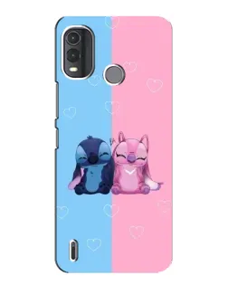 Чехол для Nokia G11 Plus с картинкой «Stitch и Angel Love»