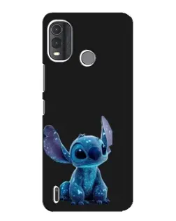 Чехол для Nokia G11 Plus с картинкой «Стич на черном»