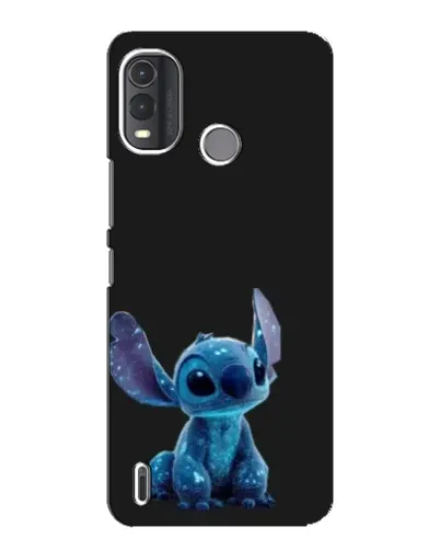 Чехол для Nokia G11 Plus с картинкой «Стич на черном»
