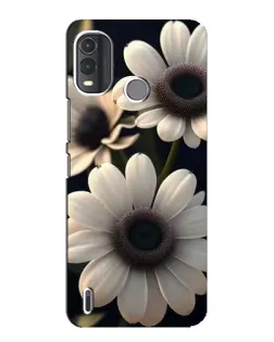 Чехол для Nokia G11 Plus с картинкой «Белые маргаритки макро»