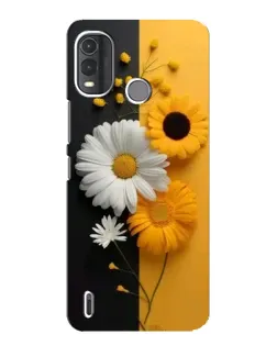 Чехол для Nokia G11 Plus с картинкой «Подсолнух и ромашка»