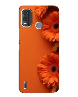 Чехол для Nokia G11 Plus с картинкой «Оранжевые герберы»
