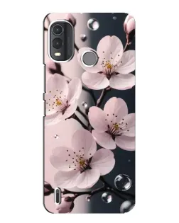 Чехол для Nokia G11 Plus с картинкой «Нежная сакура и капли»