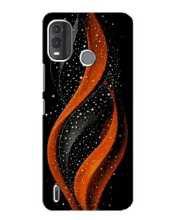 Чехол для Nokia G11 Plus с картинкой «Огненная звездная волна»