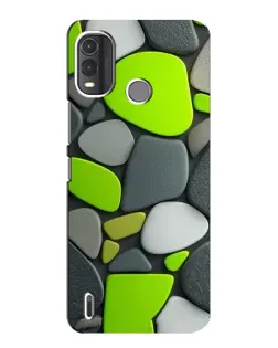 Чехол для Nokia G11 Plus с картинкой «Яркая неоновая галька»