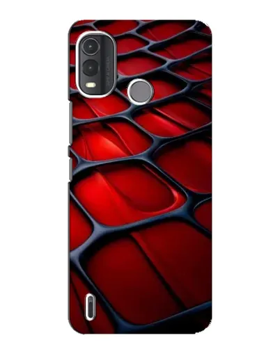 Чехол для Nokia G11 Plus с картинкой «Красная глянцевая сетка»