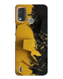 Чехол для Nokia G11 Plus с картинкой «Золотые осколки геометрии»