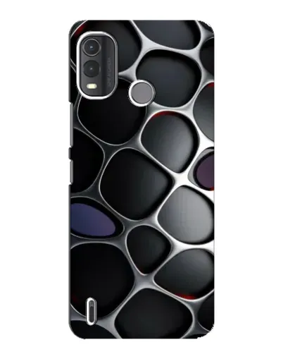 Чехол для Nokia G11 Plus с картинкой «Объемная темная решетка»