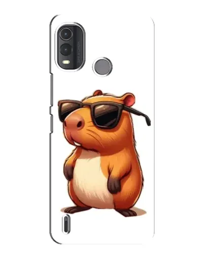 Чохол для Nokia G11 Plus з картинкою «Капібара в окулярах»
