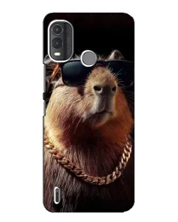 Чохол для Nokia G11 Plus з картинкою «Капібара золотий ланцюг»