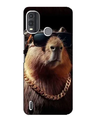 Чохол для Nokia G11 Plus з картинкою «Капібара золотий ланцюг»