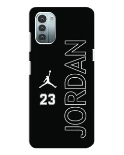 Чехол для Nokia G11 с картинкой «Jordan Vertical»