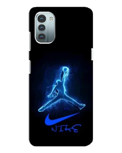 Чехол для Nokia G11 с картинкой «Jordan Neon Blue»