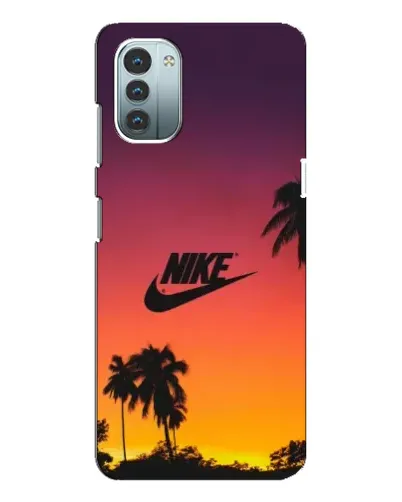 Чехол для Nokia G11 с картинкой «Nike на закате солнца»