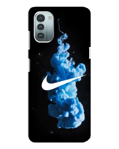 Чехол для Nokia G11 с картинкой «Nike и синий дым»