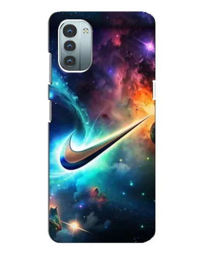 Чехол для Nokia G11 с картинкой «Космический Nike Swoosh»