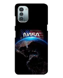 Чехол для Nokia G11 с картинкой «Земля из космоса NASA»