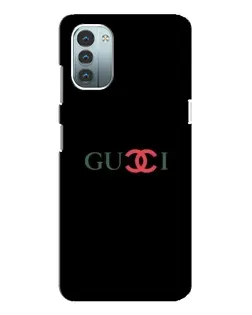 Чехол для Nokia G11 с картинкой «Gucci — красный градиент»