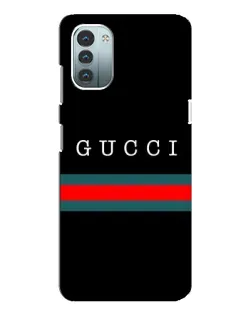 Чехол для Nokia G11 с картинкой «Gucci — красный пояс»