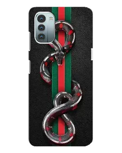 Чохол для Nokia G11 з картинкою «Gucci — змія на смузі»