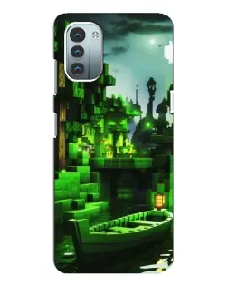 Чехол для Nokia G11 с картинкой «Minecraft лесной пейзаж»
