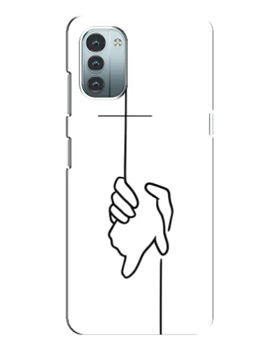 Чехол для Nokia G11 с картинкой «Рука держит»